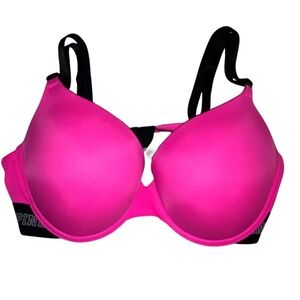 36D | Neon Pink Push Up Bra